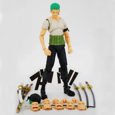 Alternative view of Roronoa Zoro Past Blue Variable Articulated Boxed 18cm Figure