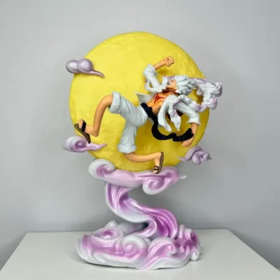 Alternative view of New 26cm Nika Luffy Gear 5 With Moon Light Figure