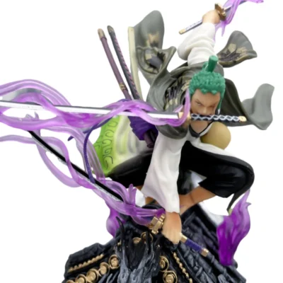 Alternative view of 22CM One Piece Figure Roof Sauron Three Knife Flow Zoro with Box PVC