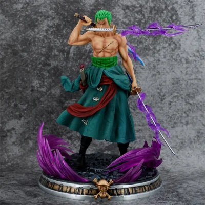 Alternative view of Hot 20cm Roronoa Zoro Three-blade Sa-maximum Figure
