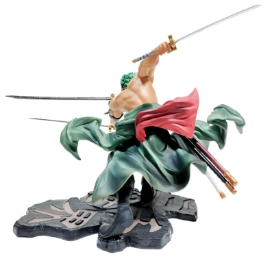 Alternative view of Hot One Piece 10cm Figure GK Roronoa Zoro Three-blade Sa-maximum Figure
