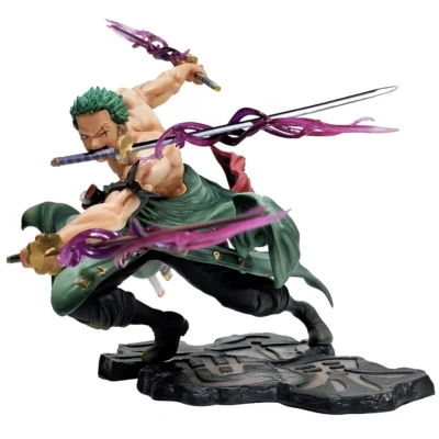 Alternative view of Hot One Piece 10cm Zoro Luffy Sanji Statue Action Figure