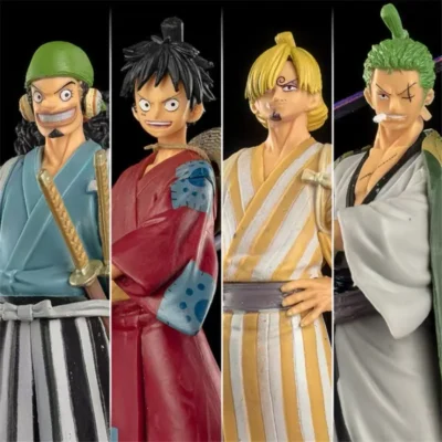Alternative view of One Piece 17cm Luffy Zoro Chopper Yamato Nami Robin Figure